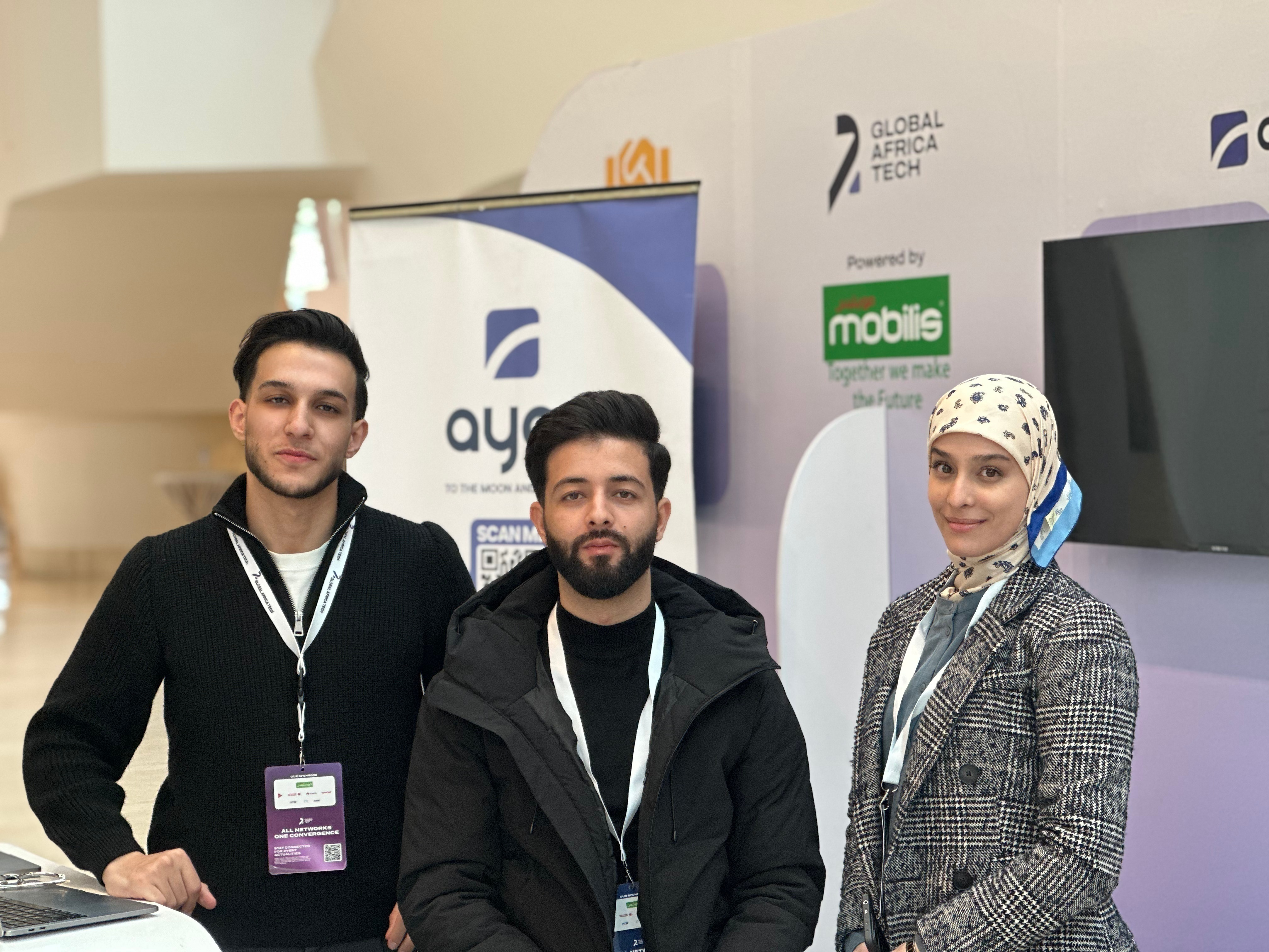 At an exhibitor stand